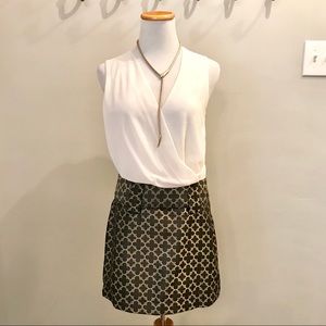 Mini Black & Gold Skirt | Size 10